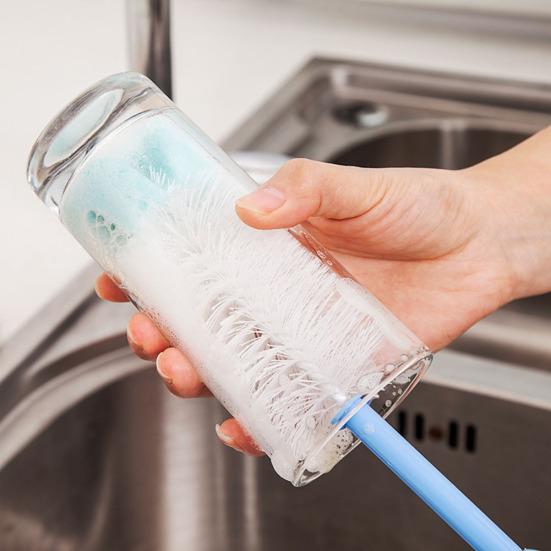Bottiglia Tazza Spugna Spazzola Tubo di Vetro Detergente Retrattile Strumento di Pulizia della Cucina