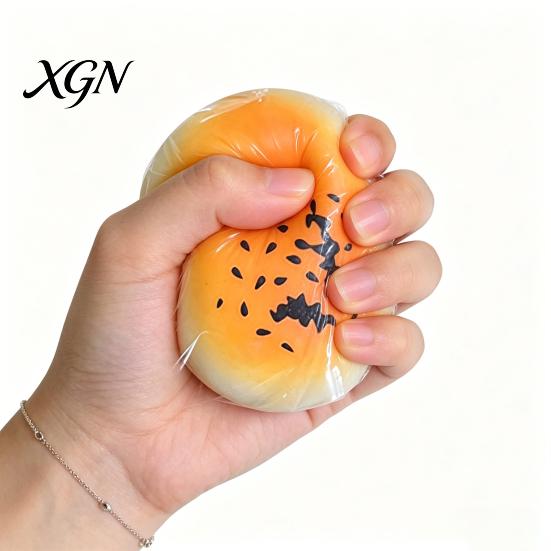 Stress Reduction Ball Simulated Bun Shape Squeeze Toy Slow Rising Dumpling Sensory Fidget Pinch Relief Relaxation Decompression Tool