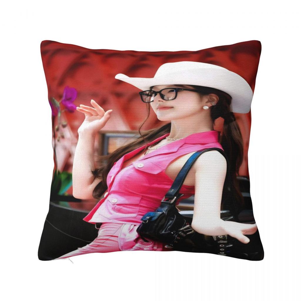 Pillow Cover Zhao Lusi Printed Cushion Cover Rosy Funny Pillow Case For Office Car Home Decorative Pillowcases
