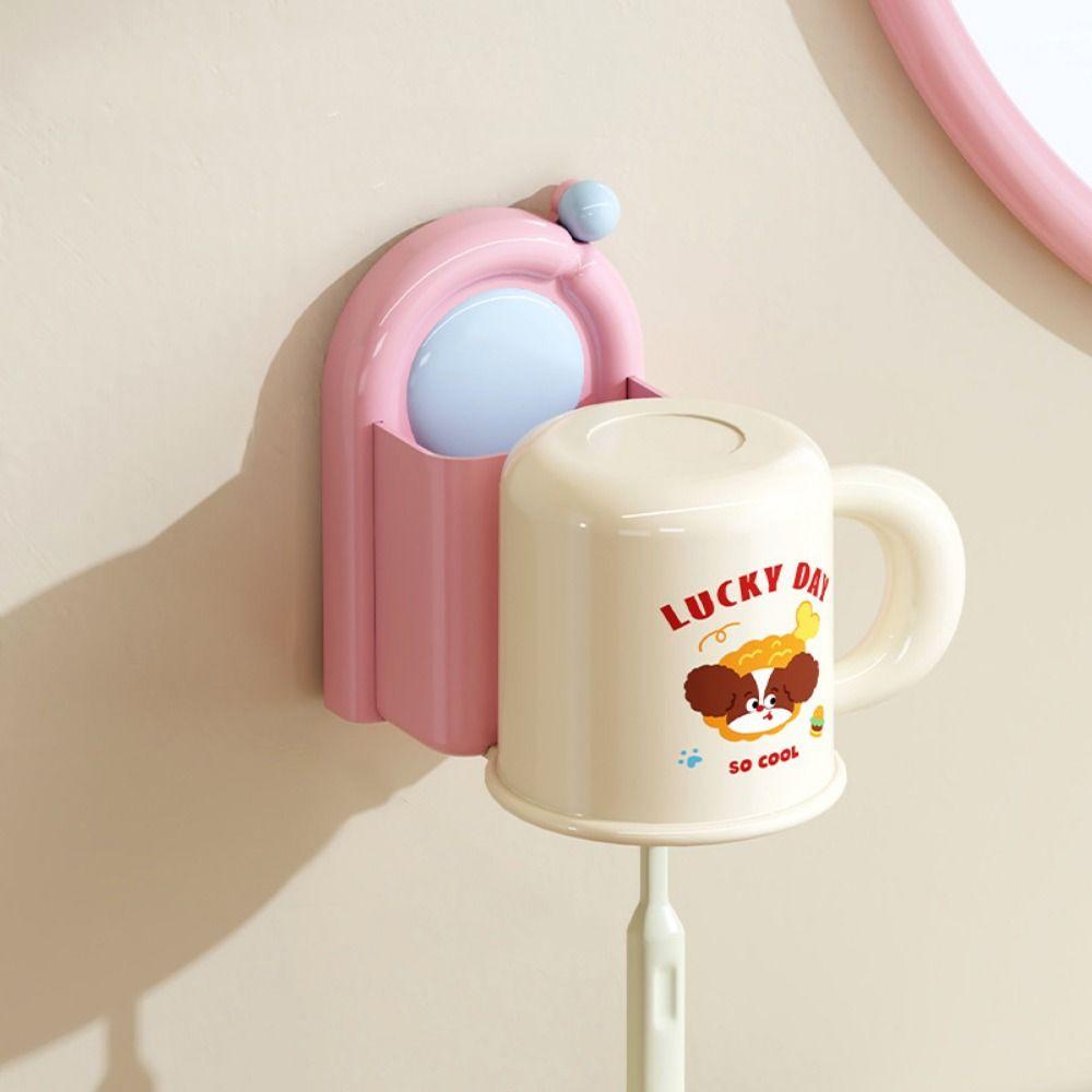 Suction Cup Wall Mounted Toothbrush Holder Suction Cup Toothbrush Holder  Bathroom Supplies