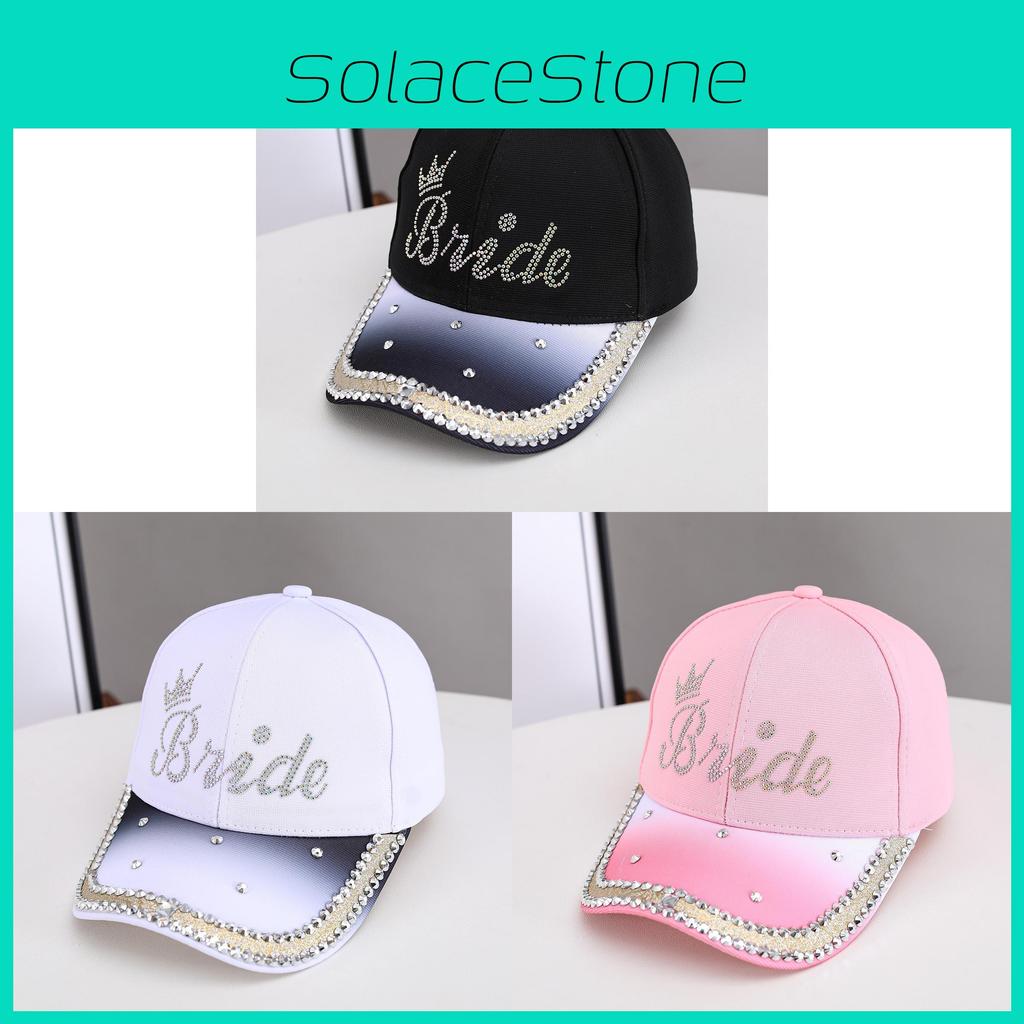 Diamondembellished Baseball Cap For Women Sunshade And Outdoor Activities