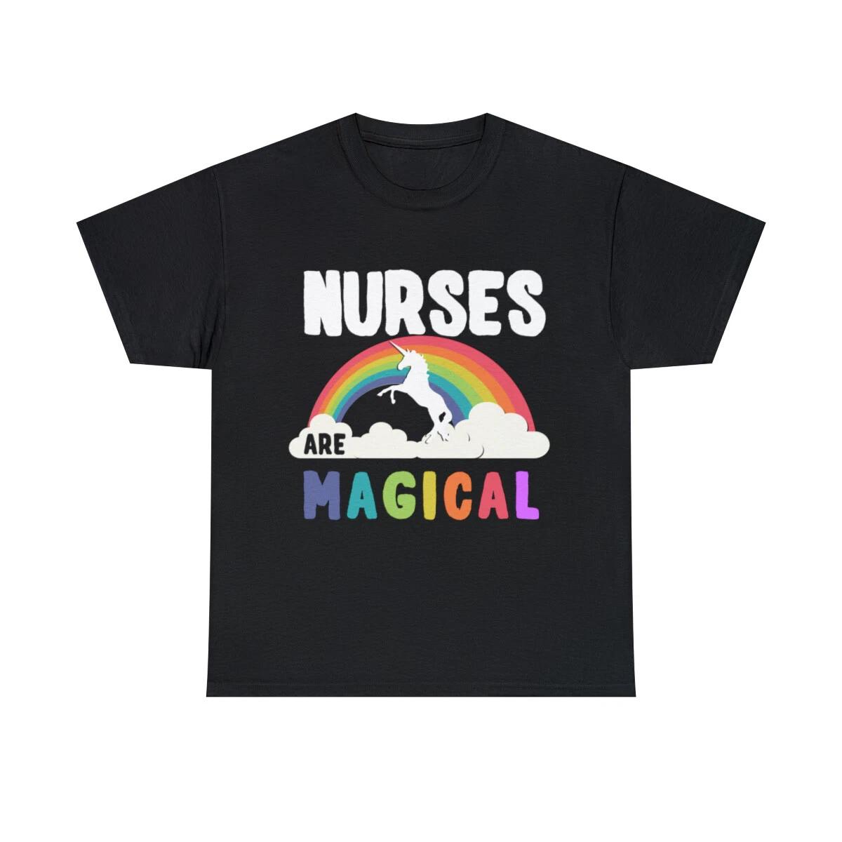 Nurses Are Magical Graphic Tee Shirt, S-5XL M