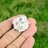 Gift For Her Natural Swiss Blue Topaz Promise Flower Adjustable Ring 925 Silver