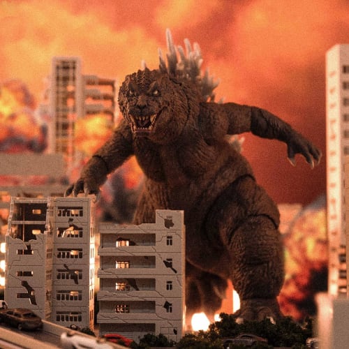 HiPlay HIYA Exquisite Basic "Goji, Mothra, King Ghidorah Giant Monsters All-Out Attack" Godzilla Action Figure EBG0287 Pre-painted Finished Product