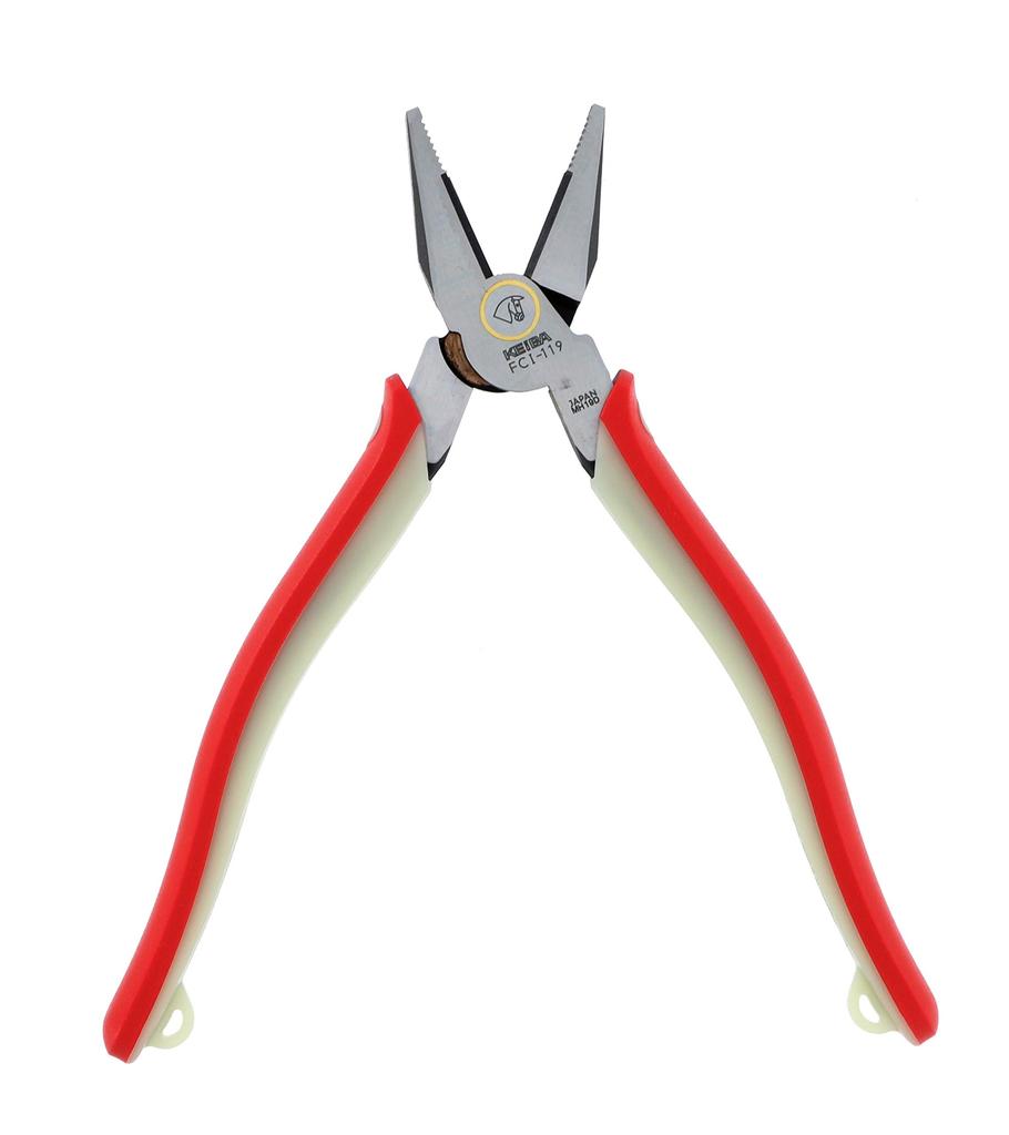Maruto Hasegawa Kousakusho KEIBA The High Leverage Luminous FCI119 High-Grade Pliers, 2-Compartment, Handle, 220mm,