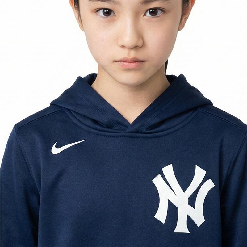 Nike × MLB Hoodie New York Yankees Casual Versatile Sports Comfortable Pullover Long Sleeve Kids Hoodies 3Z3B3SBHD-NYY