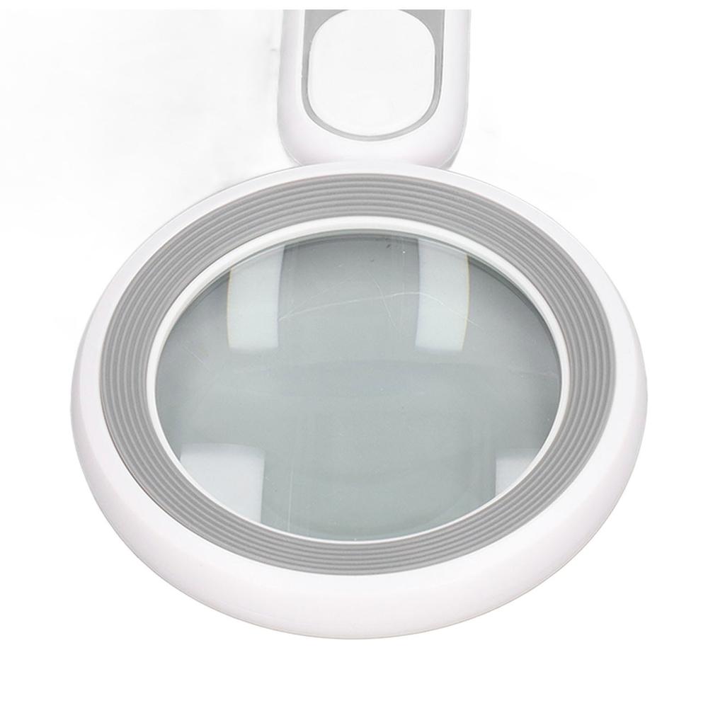 Handlupe 20X Optische Lupe mit 21 LED-Leuchten USB-Aufladung Touch