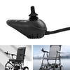 Black Aluminum Electric Wheelchair Joystick Controller, ML2P+ Adapter Cable WB5003 5 Gears 19*9.3*8.8cm for Electric Wheelchairs