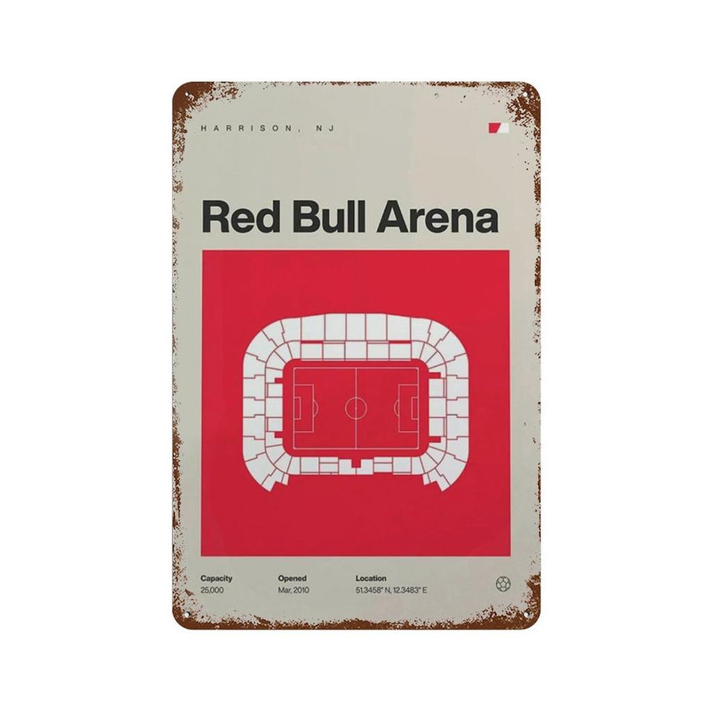 Vintage Metal Posters Signs Modern Famous Football Stadium Nordic Style Wall Art Poster for Living Bar