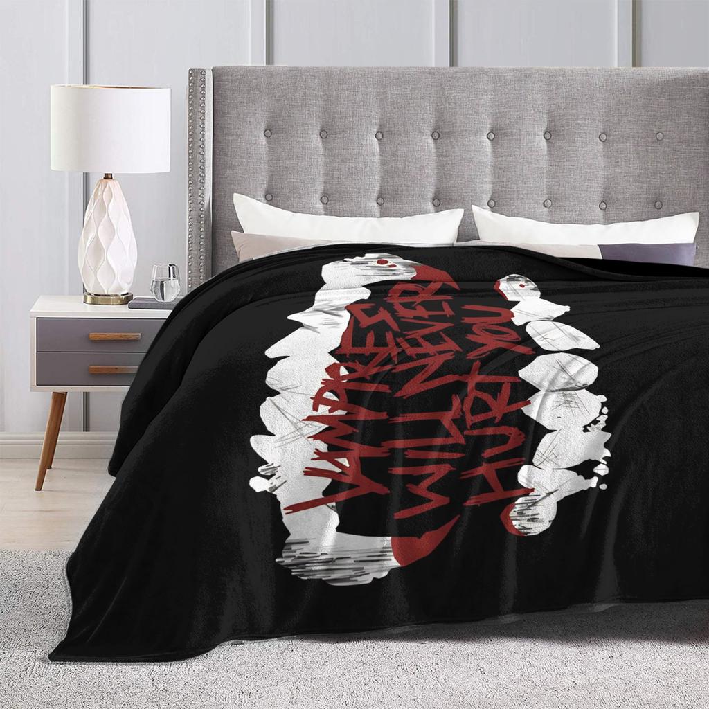 My Chemical Romance Band Blanket Music Super Warm Aesthetic Plush Throw Blanket For Bedroom Camping Flannel Bedspread Bed Cover