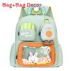 Letter Cartoon Childrens Nylon School Backpack For Kindergarten Kids