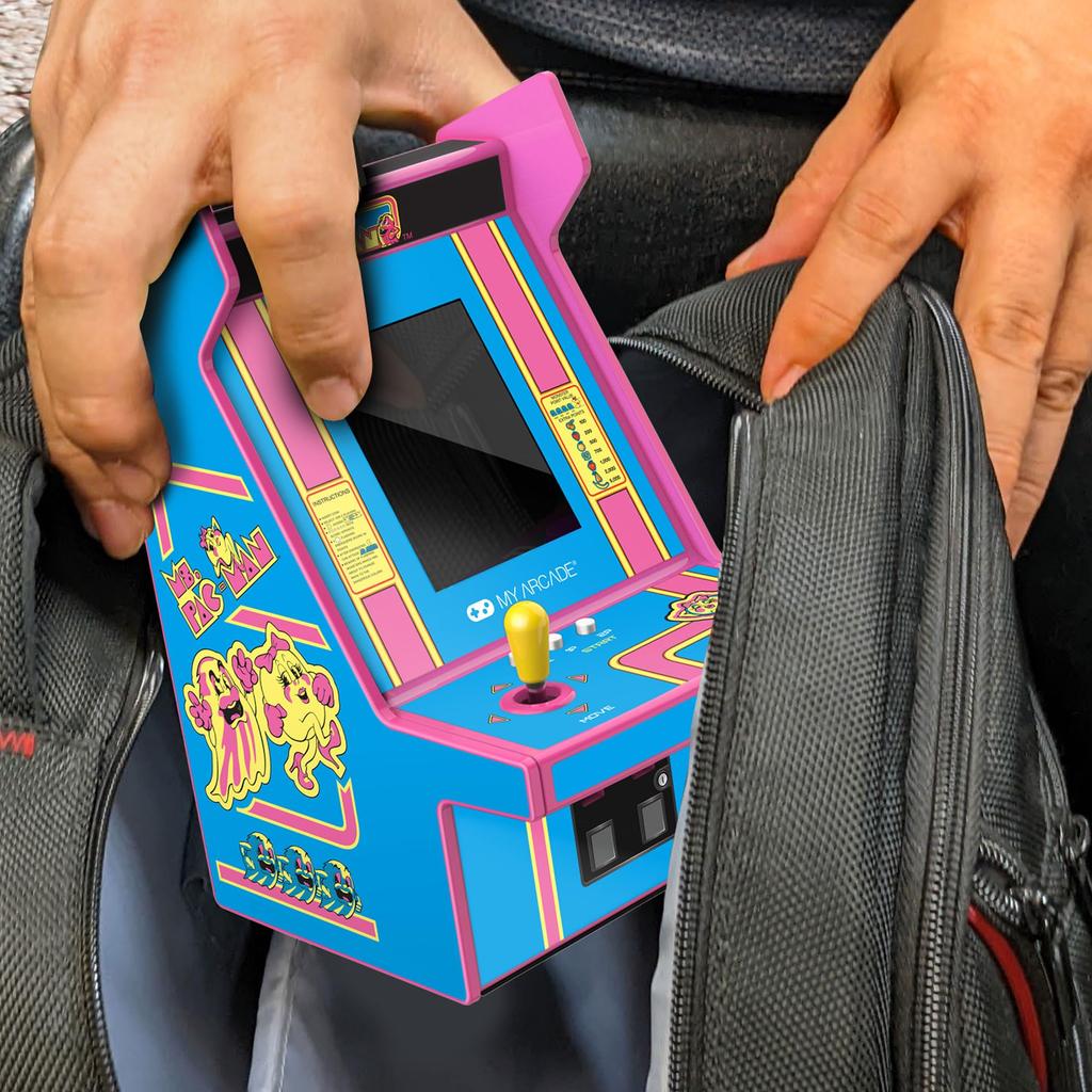My Arcade Kawaii Ms. Pac-Man Micro Player Pro 6,75 Zoll, Retro-Spiel, Niedlich, Kleine Arcade