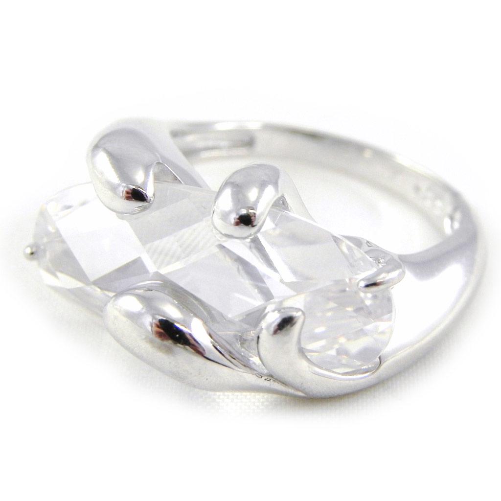 White 'Nova Câline' Silver Ring