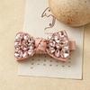 Crystal Bow Hair Clips Elegant Korean Style Rhinestone Decor Side Clips for Girls Wedding Bridal Hair Accessories