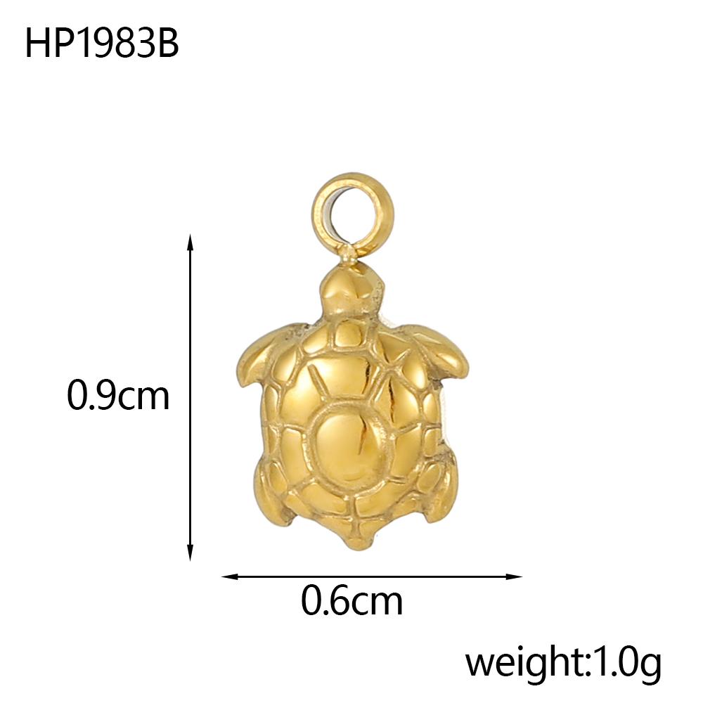 CARLIDANA Vintage Starfish Shell Stainless Steel DIY Fish Tail Versatile Turtle Creative Necklace Accessories Various Styles