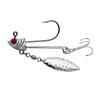 10 Stück Angelhaken mit Weidenblättern 7,2g/9,2g/16,4g 3D-Augen Köderhaken Jig-Kopfhaken Angelzubehör