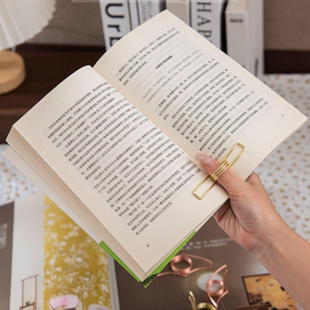 Metal Thumb Bookmark Page Turning Fixed Thumb Book Support Simple Thumb Book Holder  Students