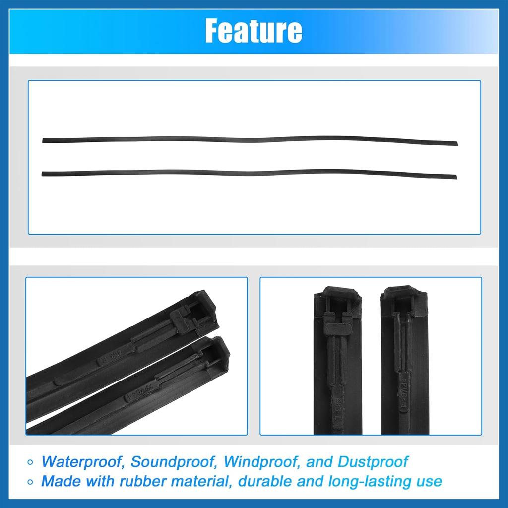 2 Pcs Left Right Roof Drip Weatherstrips for Toyota Yaris Sedan 2007-2012 No.7555152160/7555252140 Left Right Side Roof Top Trim Rubber Item