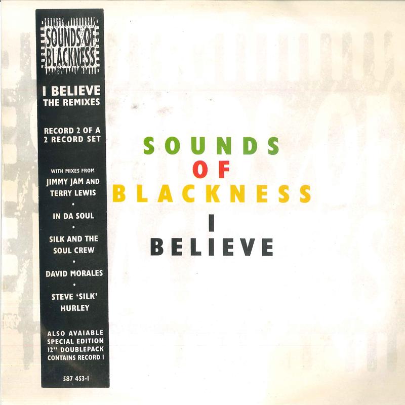 

12-дюймовая пластинка SOUNDS OF BLACKNESS - I Believe (Ремиксы) 5874531 ПЕРСПЕКТИВА 1994 Великобритания Танцевальная и Электронная Б/У