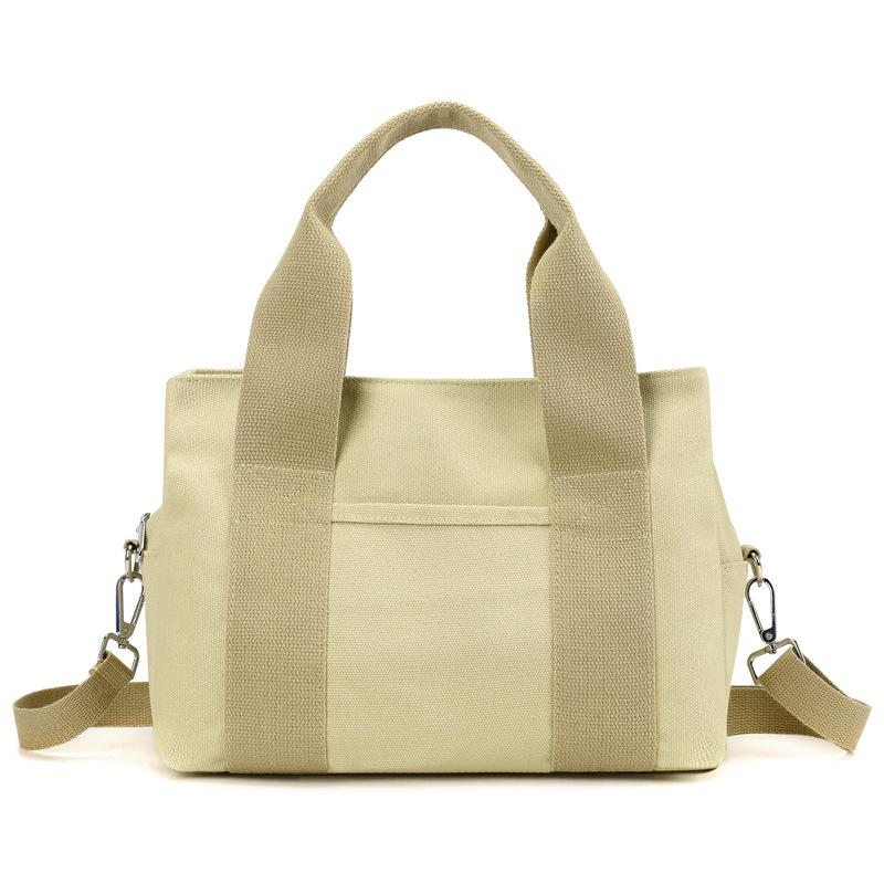 Multi-Compartment Canvas Handbag Women s Outgoing Shoulder Crossbody Bag Mother Bag хаки