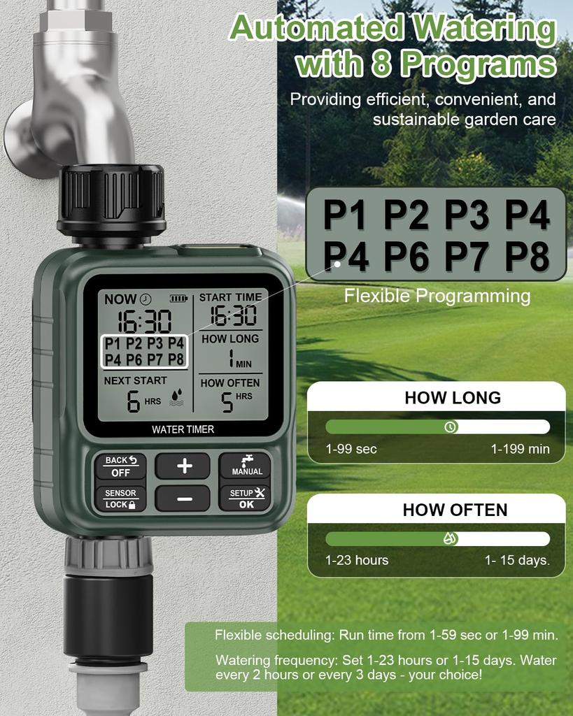 Automatic watering timer for home use, 312