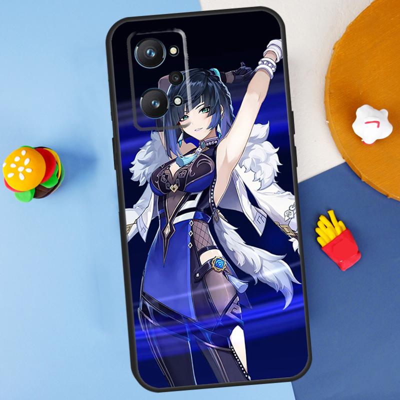 Yelan Genshin Impact For Realme GT Neo 5 3 2 C55 C35 C33 C31 C30 C25 C21Y C15 C11 Realme 8 9 10 11 Pro Plus Case