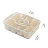 Leakproof Stackable Kitchen Containers Sturdy Plastic for Refrigerator and Freezer Use