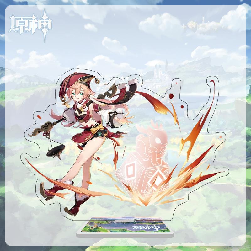 16cm Height  Acrylic Large Stand-up Display Featuring Characters From Mondstadt, Liyue, and Inazuma In Genshin Impact