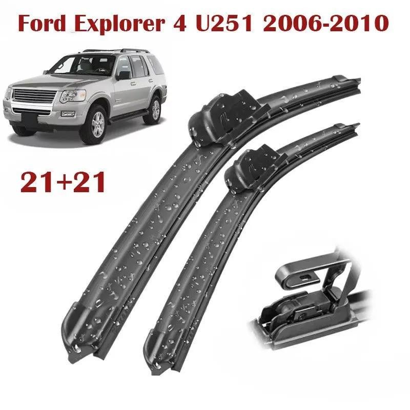 21 +21 J-Hook Frameless Front Wiper Blades for Ford Explorer 4 U251, Escape, Edge, Expedition, Taurus X чёрный