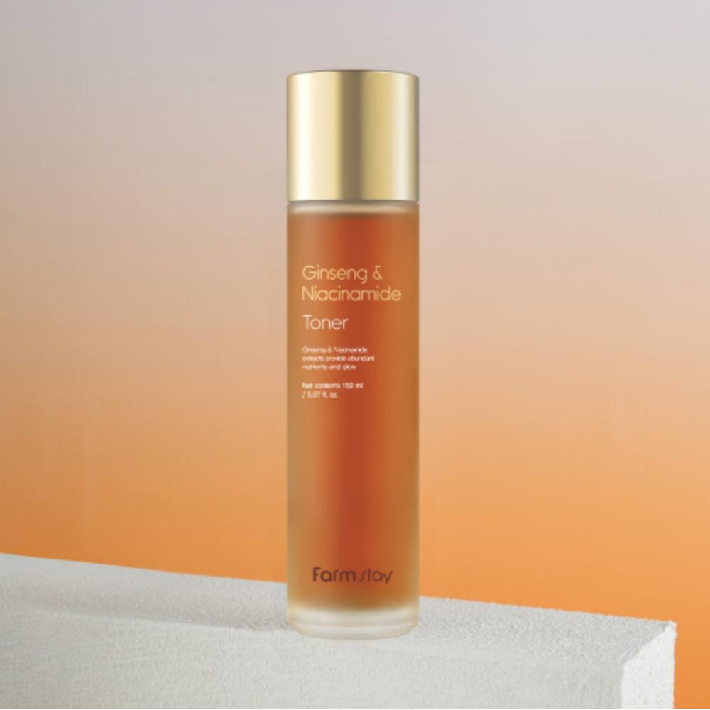Farmstay Ginseng & Niacinamide Toner 150ml – Hydrating & Brightening Skin Toner