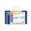 Double-ended Highlighters - Staedtler - Pack of 10 - Chisel Tip - Brush Tip - Water-based Ink - Assorted
