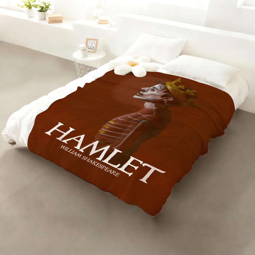 Drama Hamlet Throw Flannel Throw Blanket: Soft Kid-Friendly Warm Anti-Static All Season Washable Couch Bed Home