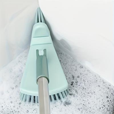 1pc Long Handle Floor Scrub Brush, 95.0cm Detachable Shower Scrubber with Stiff Bristles, Plastic Stainless Steel, No Electricity Needed,