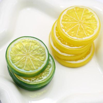 Modelli di Fette di Limone in Plastica per Decorazioni Creative e Materiale Didattico