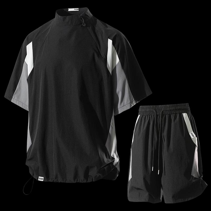 Izzueit Men's Quick-Dry Casual Sportswear Set