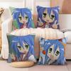 Anime Lucky Star Pillow Case Linen Pillow Case Sofa Home Decor Cushion Cover Cushion Cove