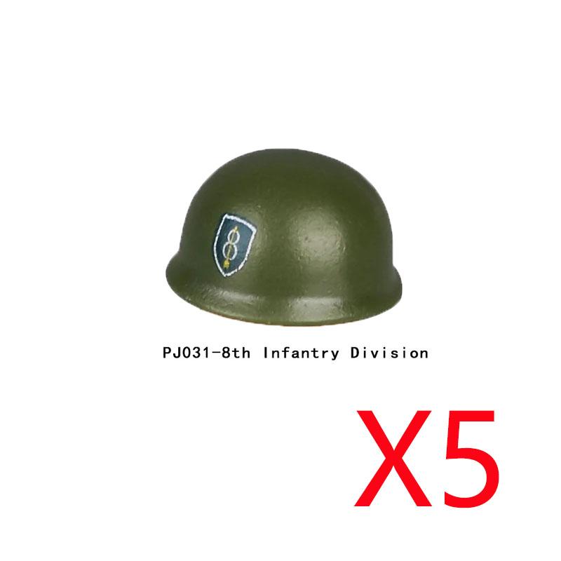 Military Figure MOC Building Block Accessories Vest Equipment Soviet American Soldier Helmet Hat Kit Mini Brick Toy Gift K48