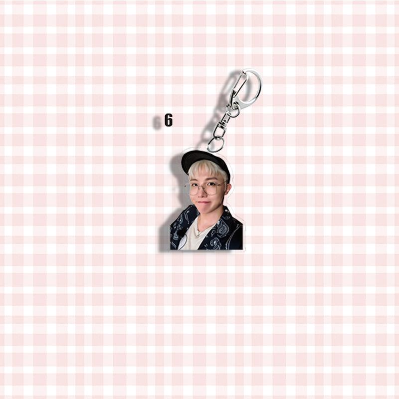 Portachiavi con 7 membri dei BTS, Portachiavi con Foto Solo Kpop, Ciondolo per Borsa con Ritratto di Idol Carino per Fan ARMY