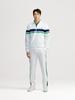 Sergio Tacchini M Ziege Colorblock Trainingsanzug mit Reißverschluss (Weiß)