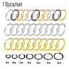 10/20 Stück Minimalistische 316L Edelstahl Kleine Creolen Ohrringe für Damen Herren Klassische Runde Ohrringe Modischer Ohrpiercing Schmuck