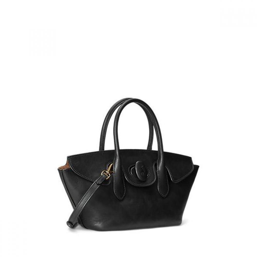 Polo Ralph Lauren Women S Waxed Leather Medium Belport Satchel  Wapobag08920054001 