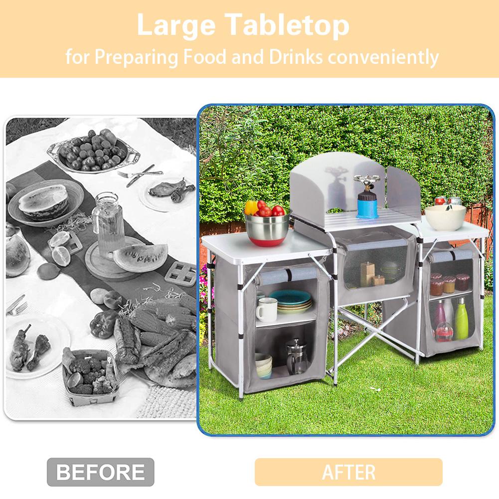 Aluminium Camping Table Outdoor Camping Kitchen