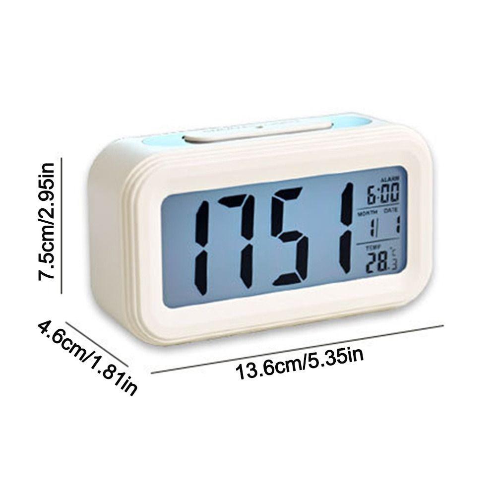 Adjustable Luminous Mode LED Alarm Clock Multifunctional Desktop Alarm Clock Home Decor