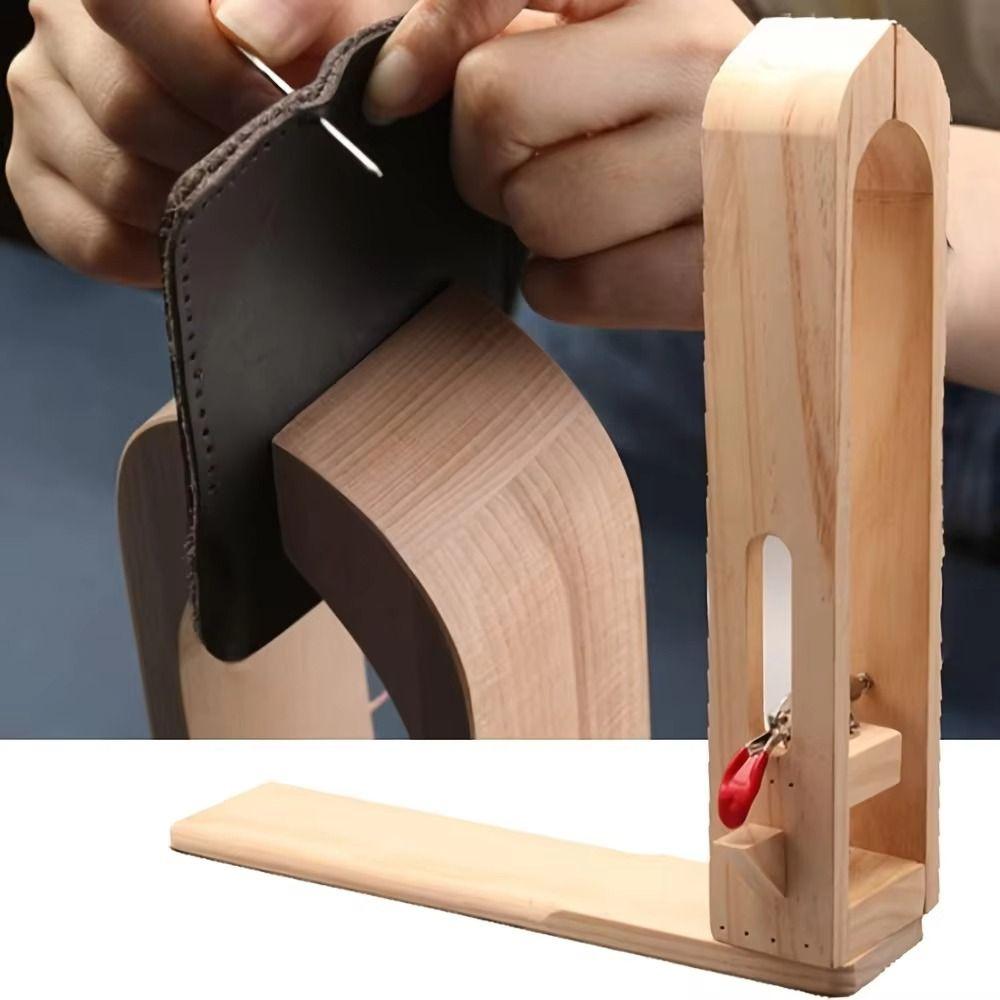 Holz Faltbare Holzklemme Handnähen Lederwerkzeug Holz Nähklemme DIY Werkzeuge