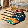 1pc. Colorful Guitar Patterned Rug for Home Decor, Office Carpet, Chair Mat, Outdoor Rug Gift
