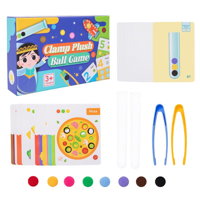 Fine Color Recognition Clip Ball Toy For Toddlers And Preschoolers Classroom In