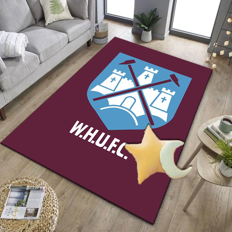 Football Club Emblem Office Rug Chair Mat, Game Carpet, Suitable for Front Door, Bedroom, Living Room, Desk, Holiday Gift