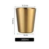 Double-walled Espresso Cups 304 Stainless Steel Mug Coffee Cup Beer Mug Wine Glasses Tea Mugs  Insulation Cold Insulation
