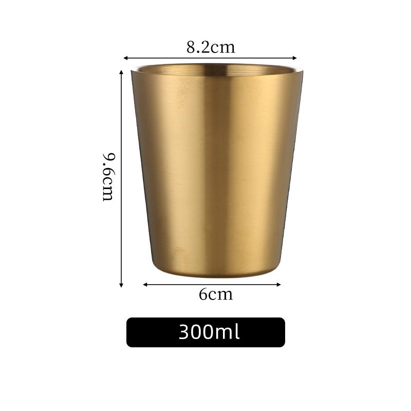 Double-walled Espresso Cups 304 Stainless Steel Mug Coffee Cup Beer Mug Wine Glasses Tea Mugs  Insulation Cold Insulation