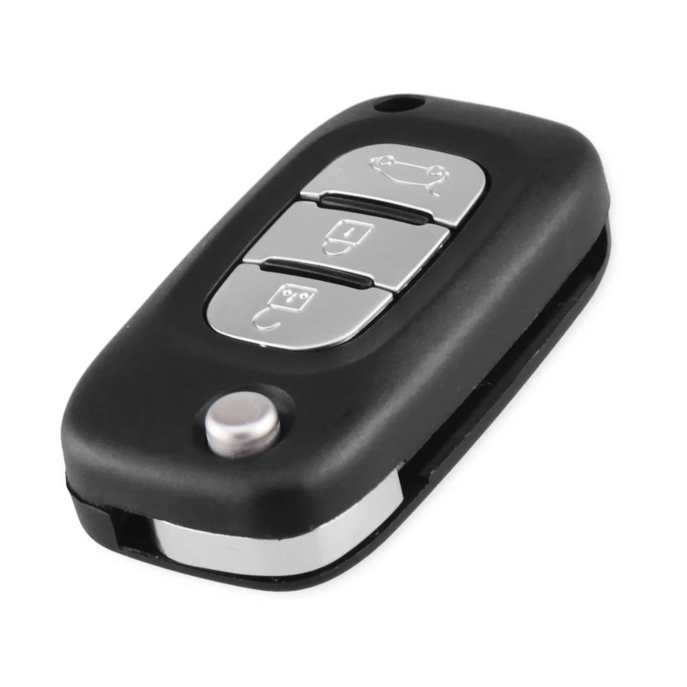 2/3 Buttons Remote Flip Car Key Shell Case Fob Cover for Renault Clio Megane Kangoo 2 Modus VA2 Blade Car Accessories